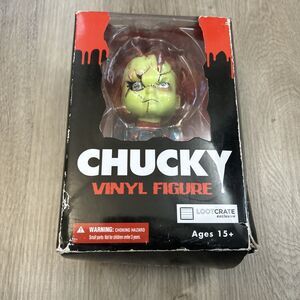 Chucky Vinyl Figure Loot Crate Exclusive Mezco Glow in the Dark NEW READ